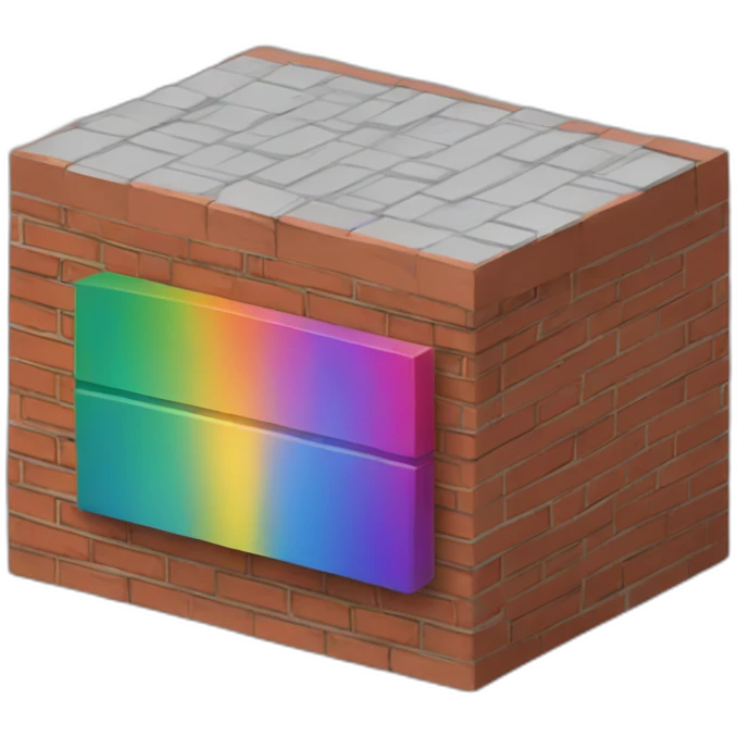 LGBT brick emoji