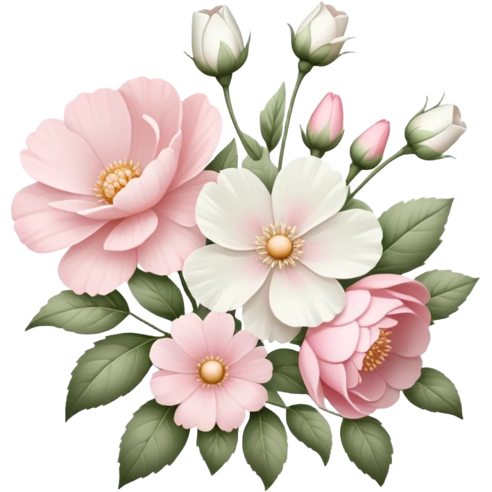 White and pink romantic vintage aesthetic  emoji