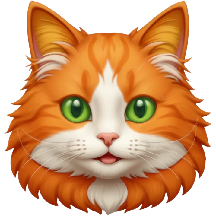 a happy cat emoji