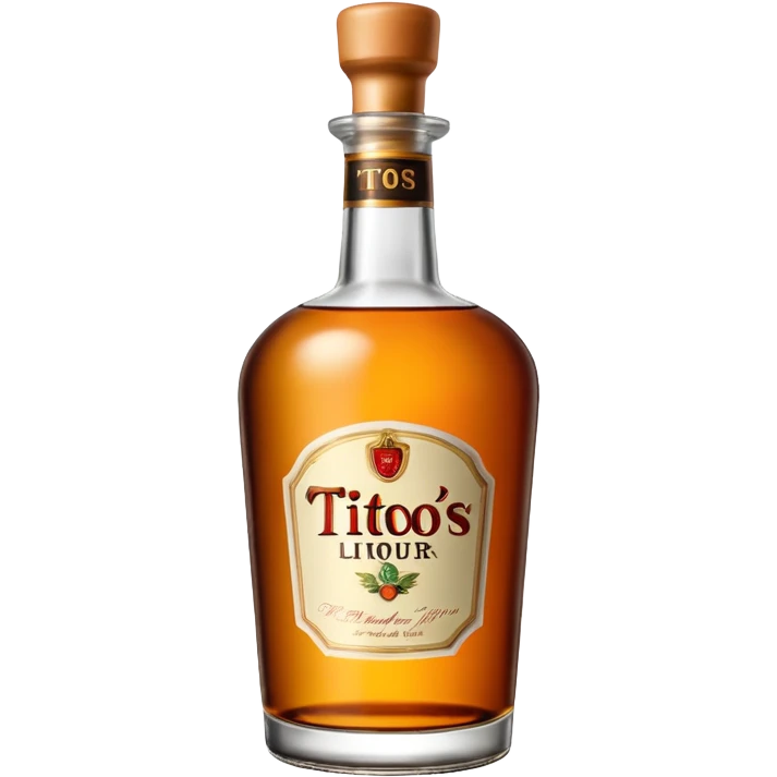 Tito’s liquor bottle emoji
