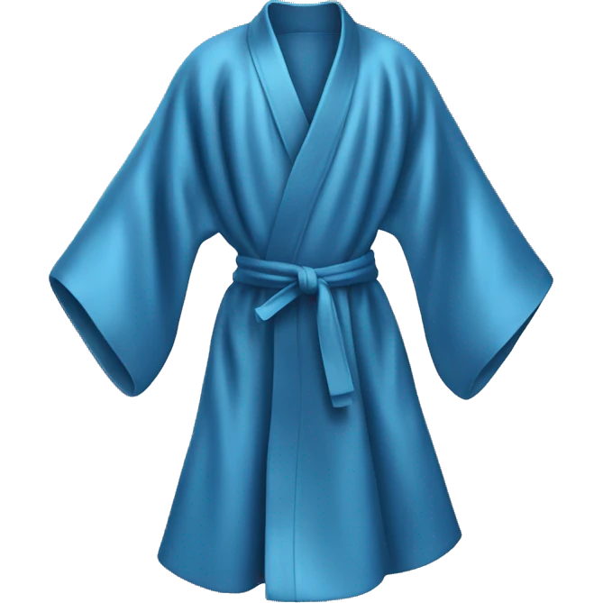 Blue silk robe emoji