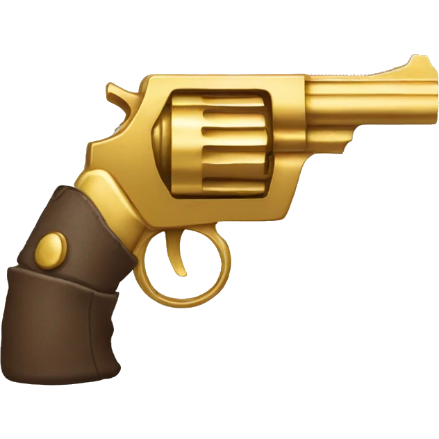 hand holding Golden gun emoji