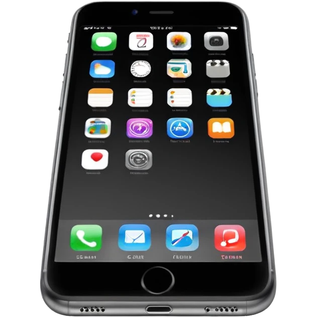 black iphone 6 emoji