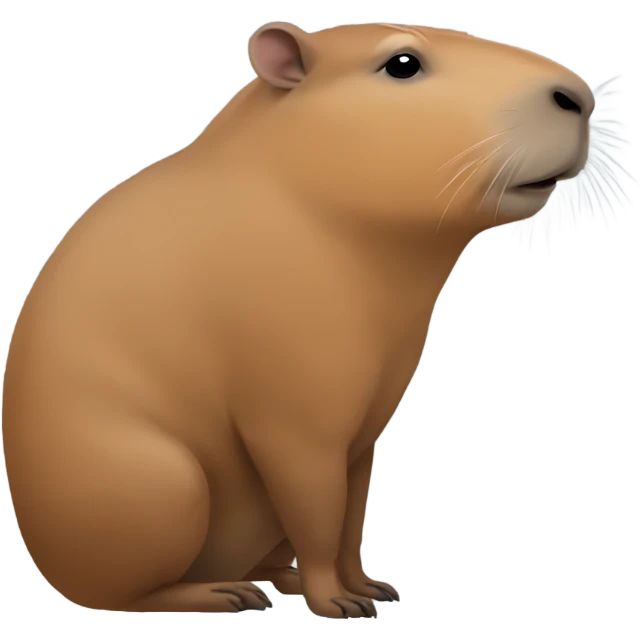 Capybara side view emoji