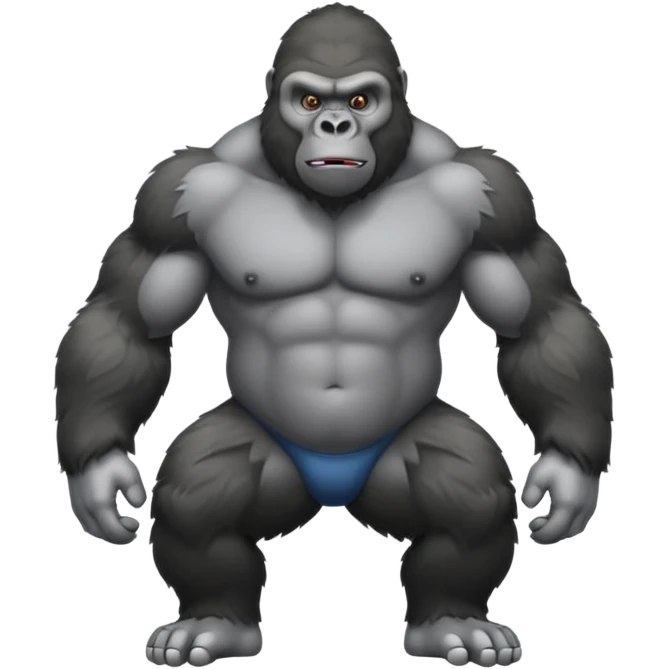 Gorilla with no legs emoji