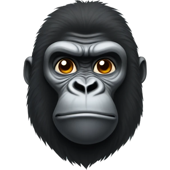 A high gorilla emoji