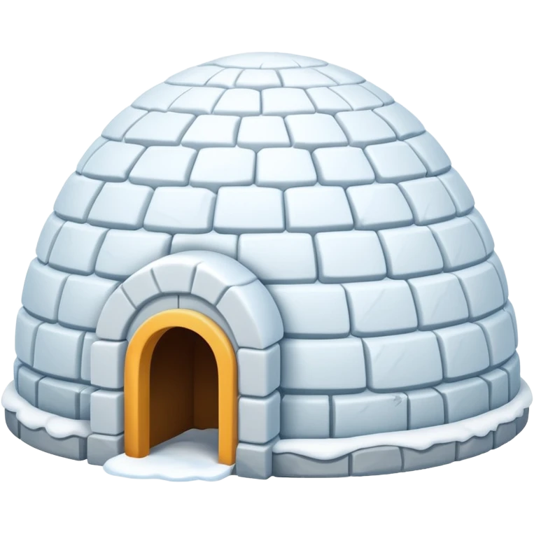 igloo with snow covered the top emoji