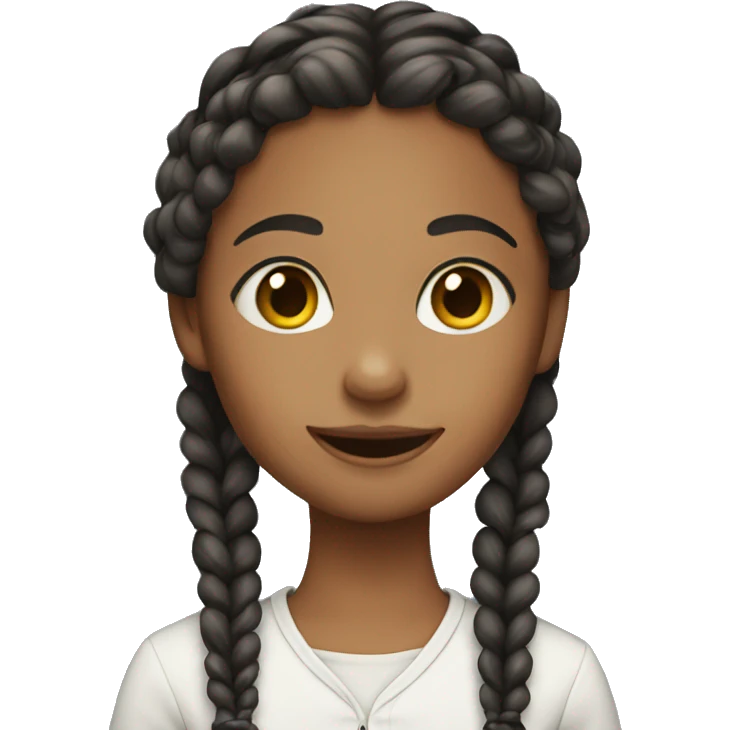 Girl with braids emoji