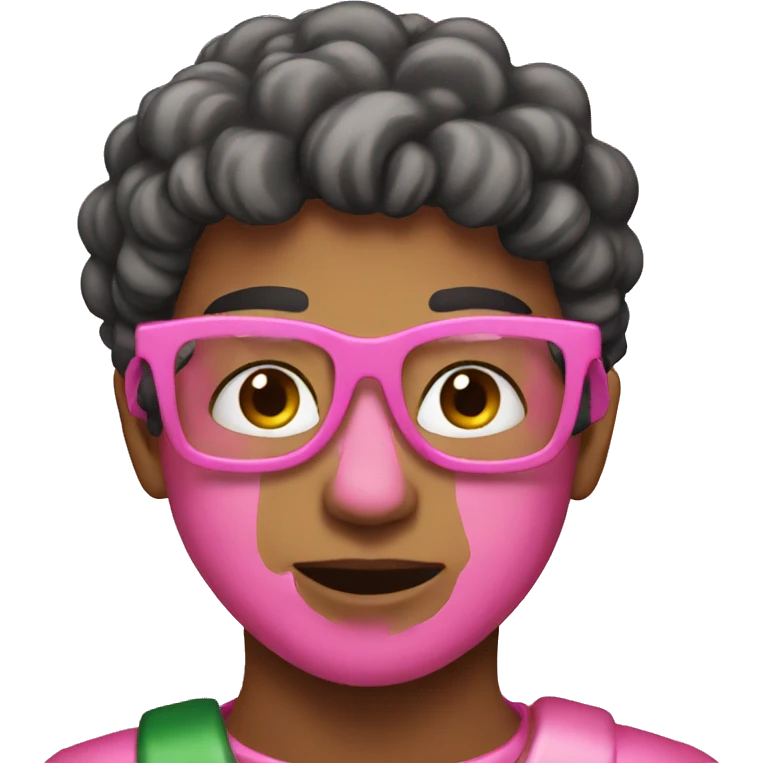 Pink Christmas emoji