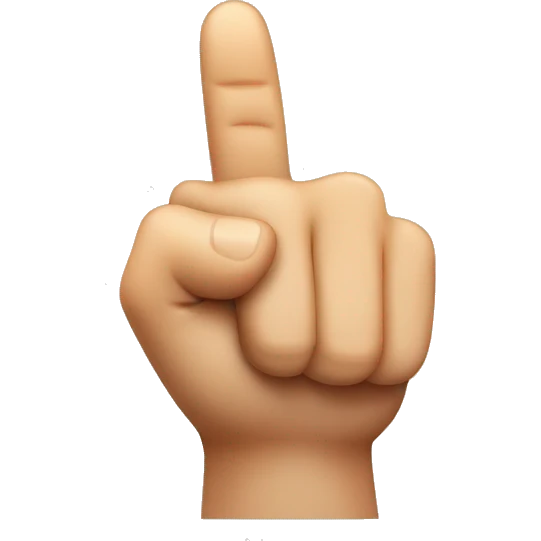 index finger is thumb crossed emoji