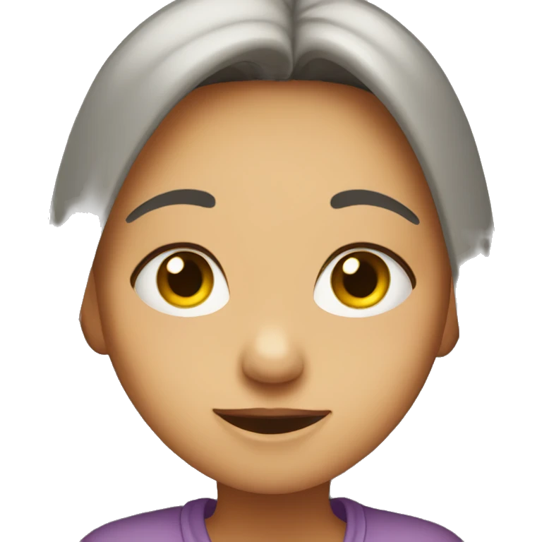 Shy girl  emoji