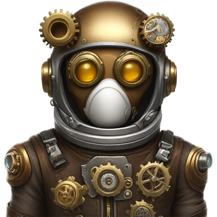 astronaut in a steampunk  suite  emoji