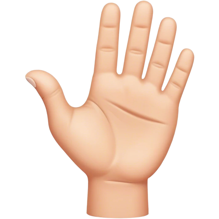 A hand with a giant thumb emoji