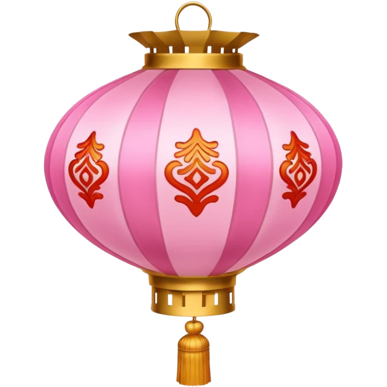 pink ornamented chinese lantern emoji