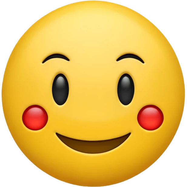 smiling emoji just like in the pacman  emoji