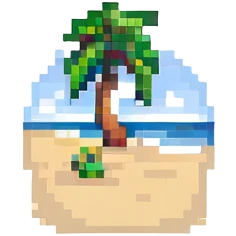 beach vacation scene emoji