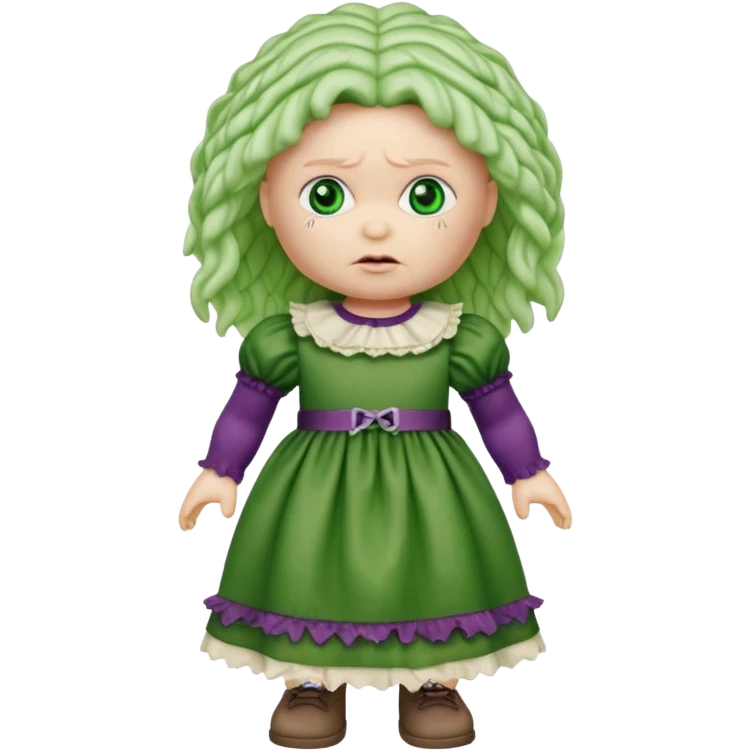 Evil cabbage patch doll emoji