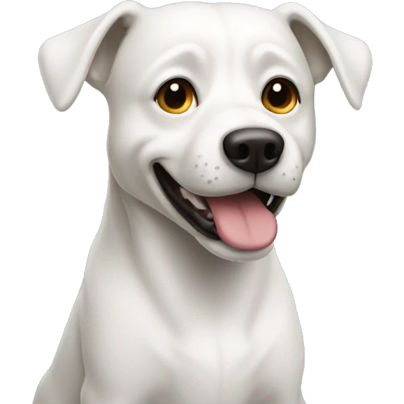 Un chien blanc emoji