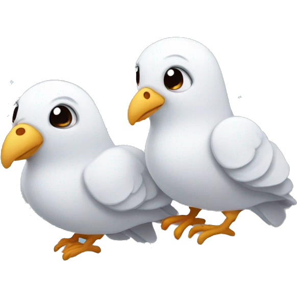 Cozy doves emoji