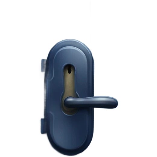 Dark blue door lock emoji