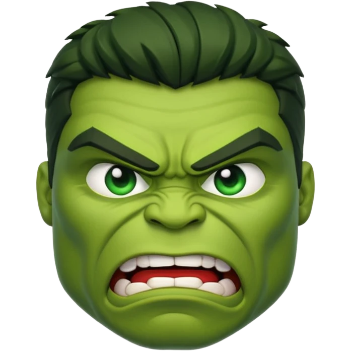 You don't give me sticker give me emoji of hulk emoji