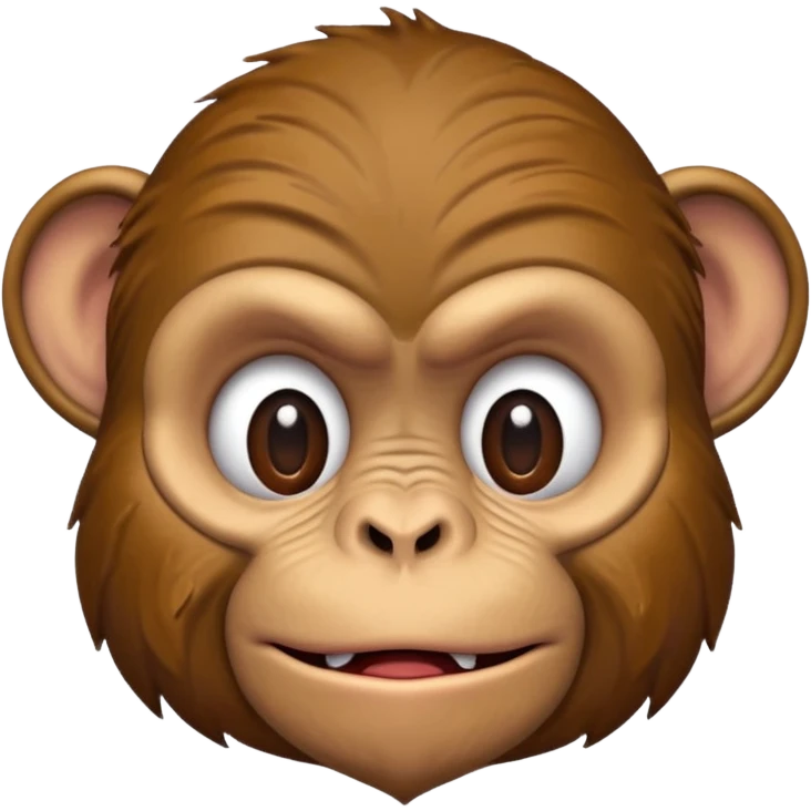 Monkey with disgusted face emoji