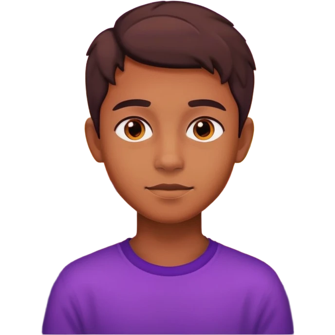 Boy infront of a Sunset  emoji