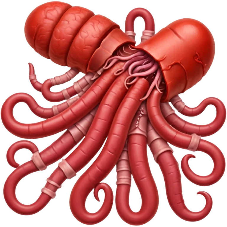 Bloody pile of intestines and organs emoji