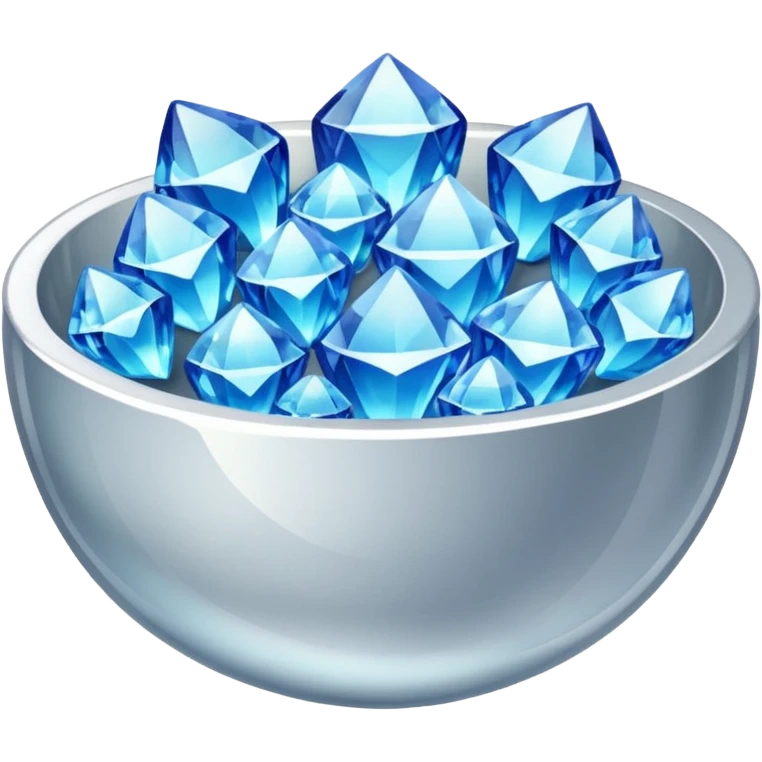 a bowl of blinged crystal emoji