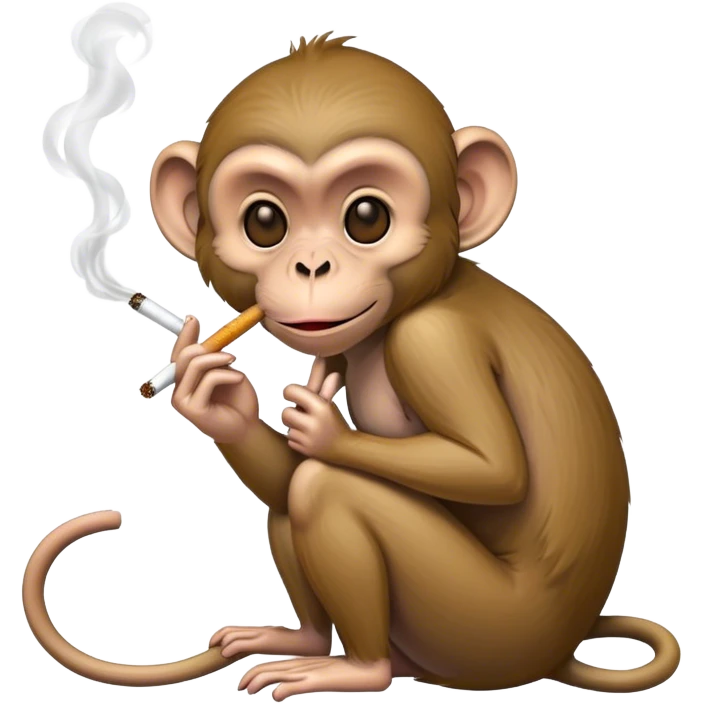 Macaco fumando emoji