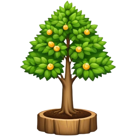 growing small tree with TON logo  emoji