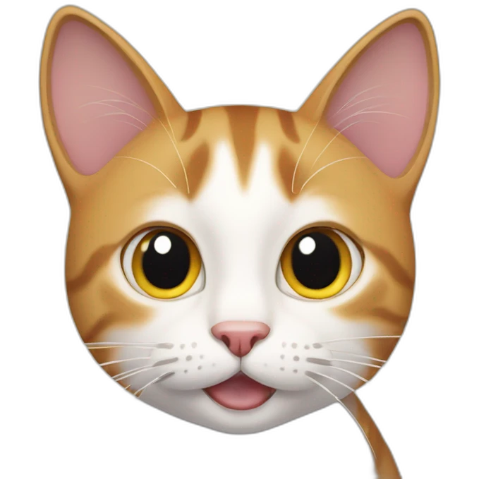 cat with "outstanding" reaction  emoji