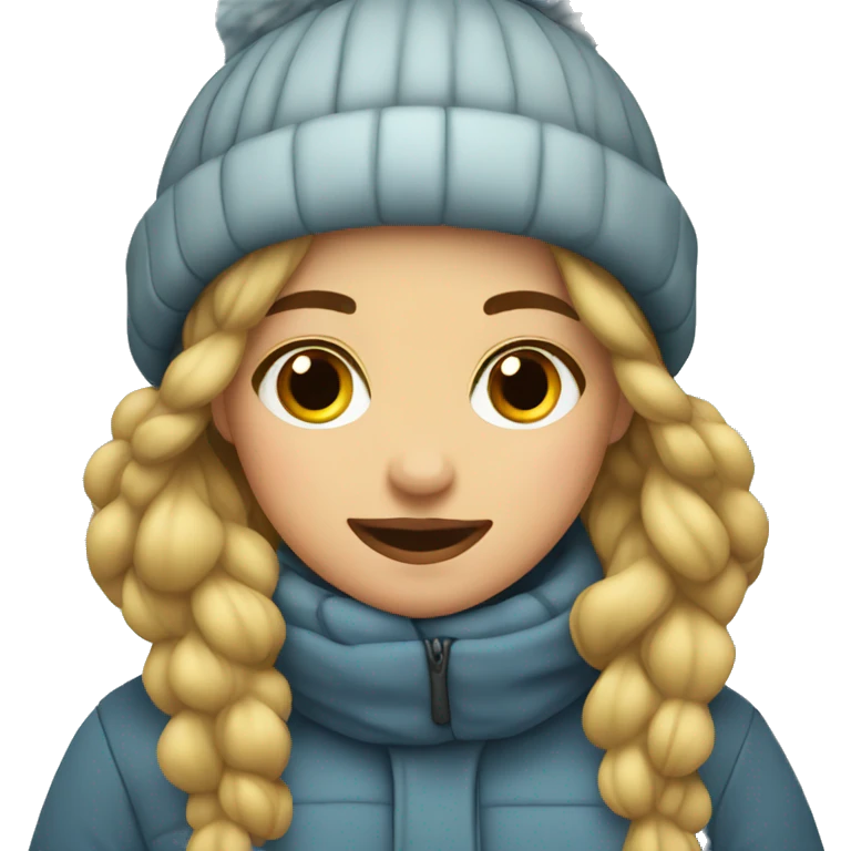 winter girl emoji