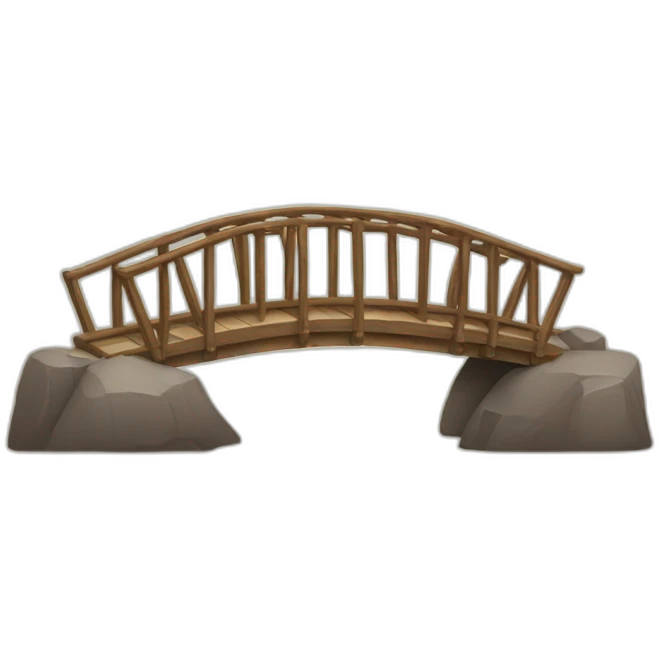 Wooden bridge emoji
