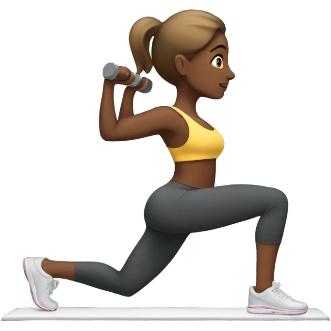 Lady working out emoji