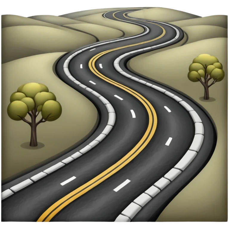 The road winding into the distance
 emoji