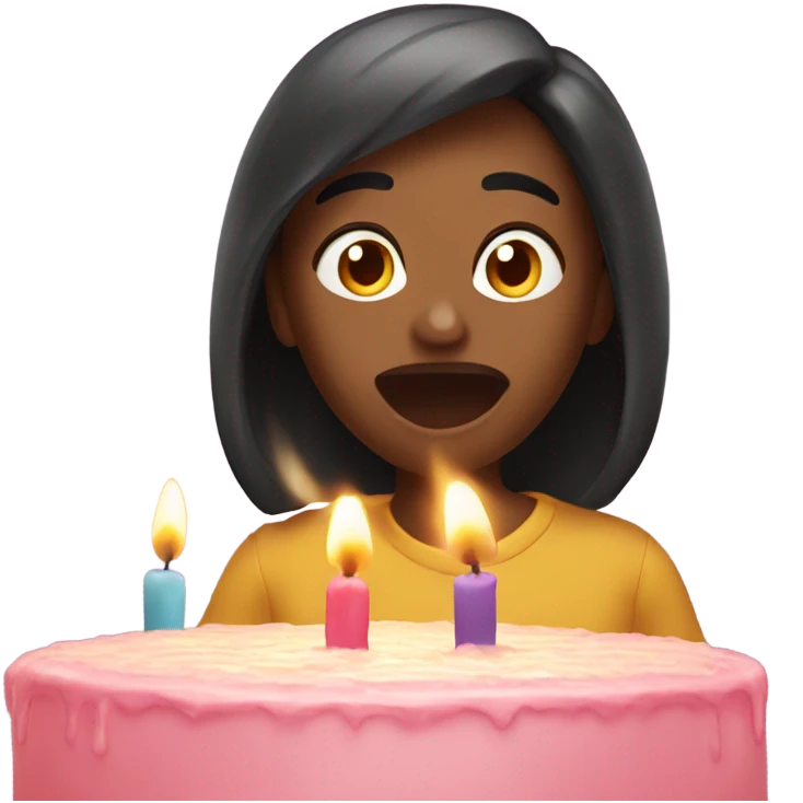 blowing candles emoji