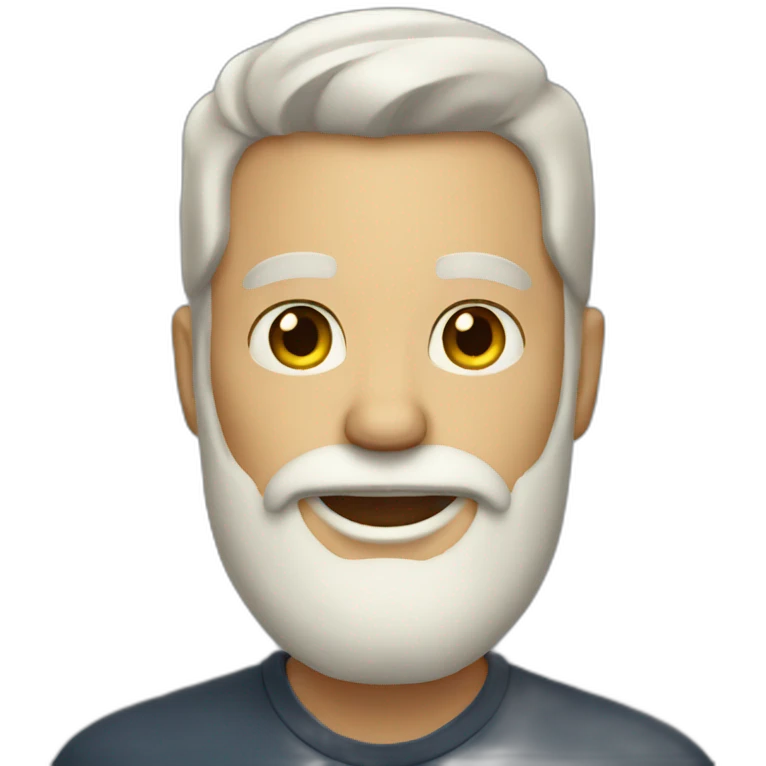 Man with light beard emoji
