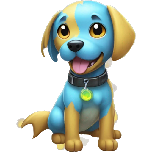 Colorful Edgy Cool Cute Shiny Electric Dog Pokémon emoji