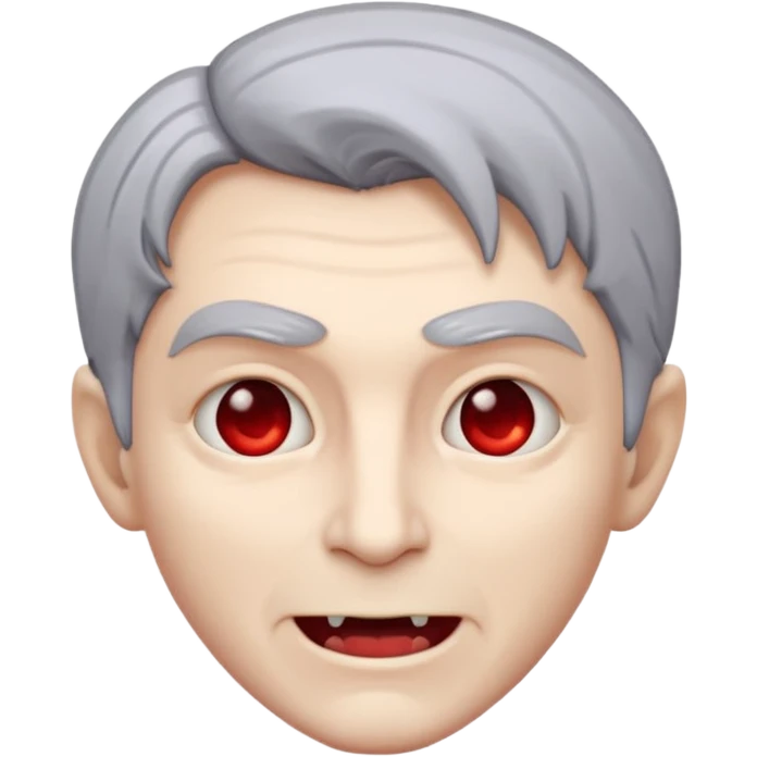 vampire emoji with gray hair emoji