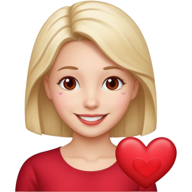 Vickie using hearts emoji