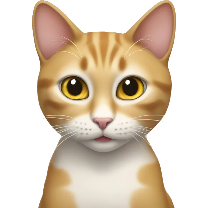 Manifesting cat emoji
