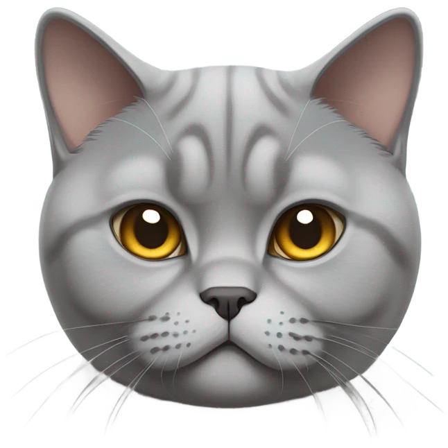 bored british shorthair emoji