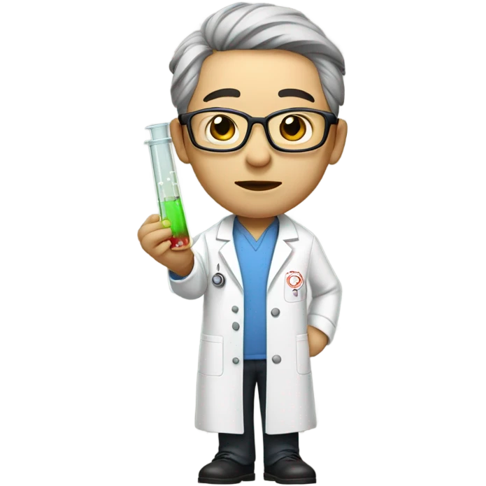 super realistic Chinese scientist emoji