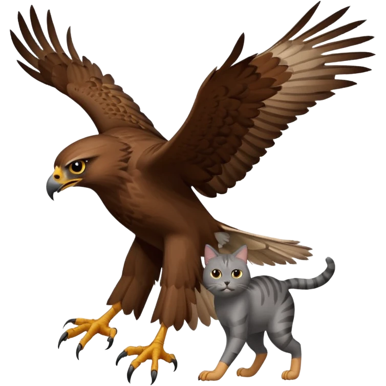 Hawk getting cat emoji
