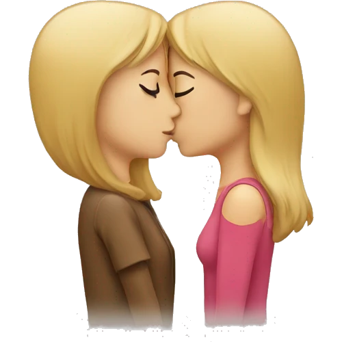 Woman kissing  emoji