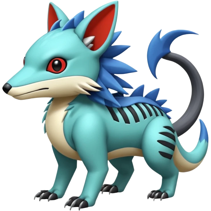  exotic tropical cyber-Sleuth-Loyd-Garmaddon-Litten-Linoone-Noibat-Fakémon-Pokémon-Vernid-creature emoji