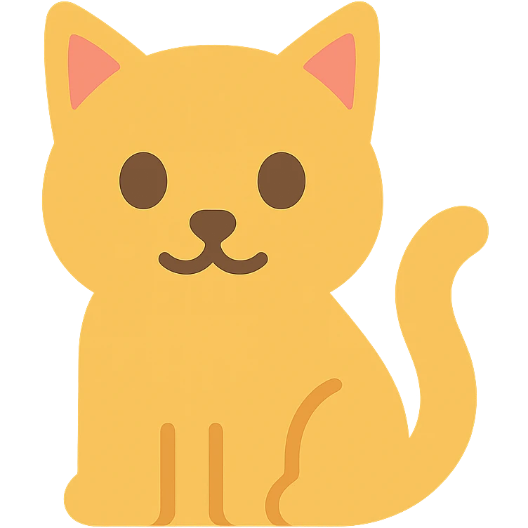 colored cat icon emoji