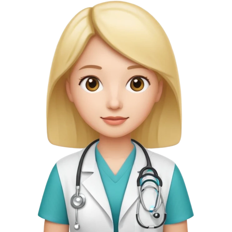 generate a flat image icon for AI Health Expert emoji