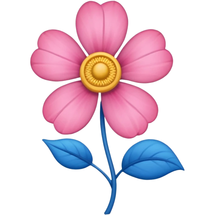 Apena faça uma Flor de uma cor azul q nem uma rosa mucha emoji